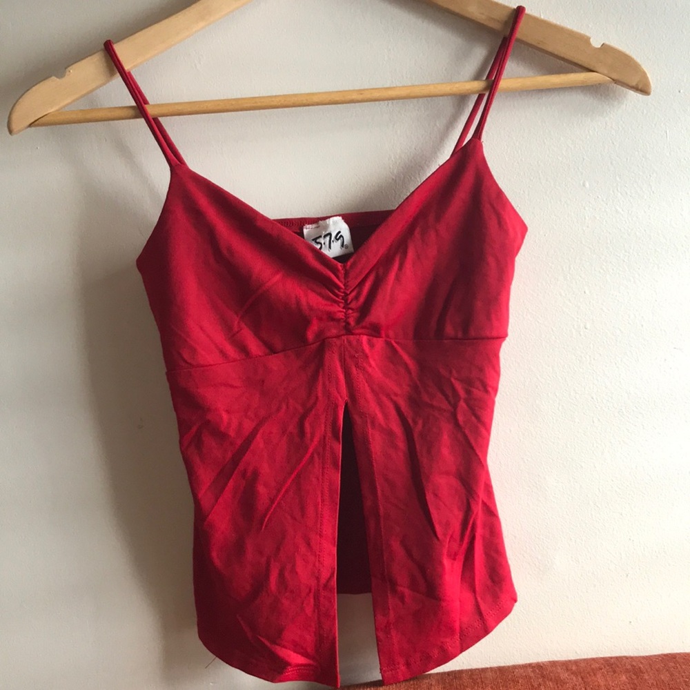 Vintage 90’s crop top red